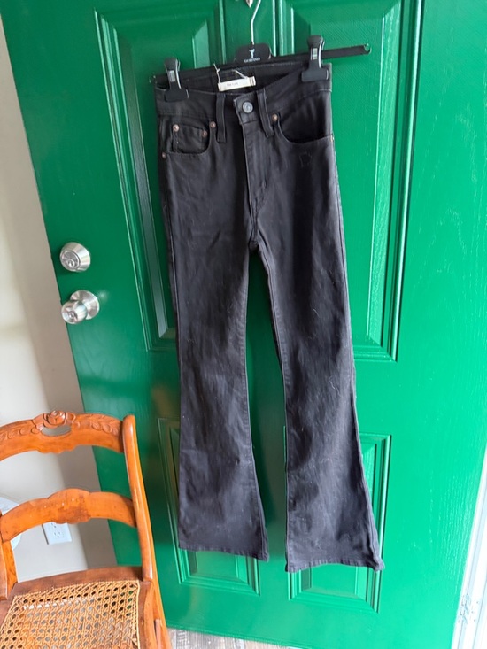 Levi's Denim - Levi's Black High-Rise Flare Jeans - Wide Leg
